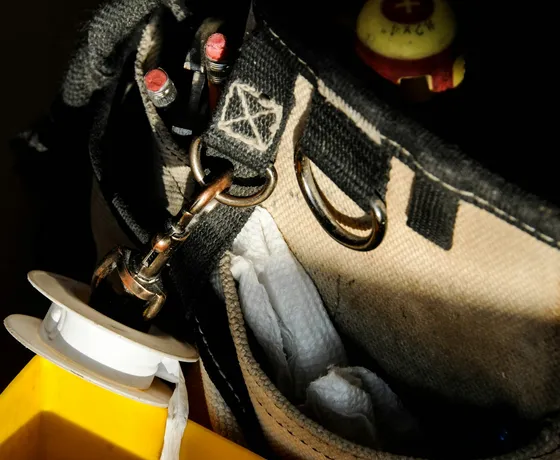 Field tool bag packed for a service call